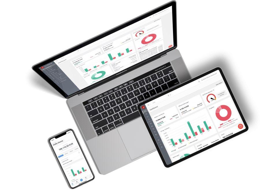 sevDesk auf unterschiedlichen Endgeräten
