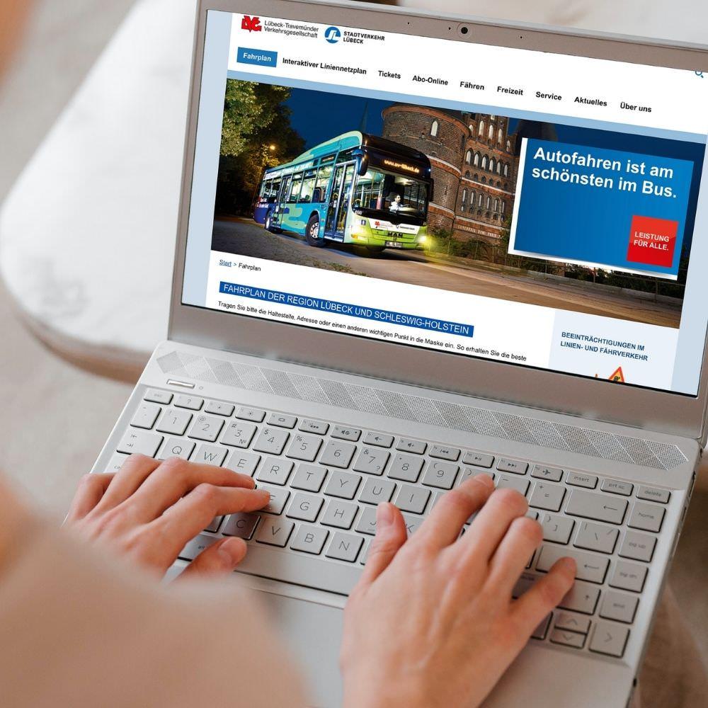 Stadtverkehr L&uuml;beck Website