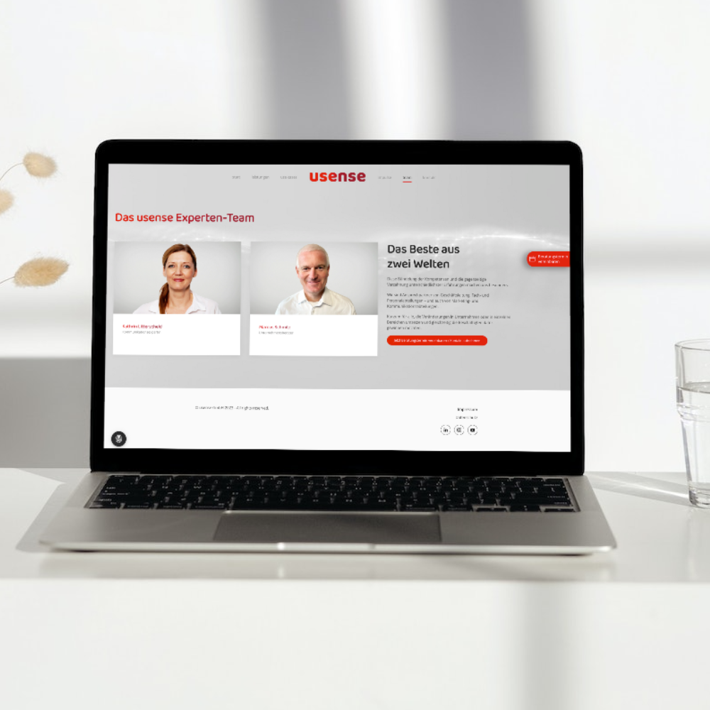 Joomla! Website der usense GmbH aus Köln